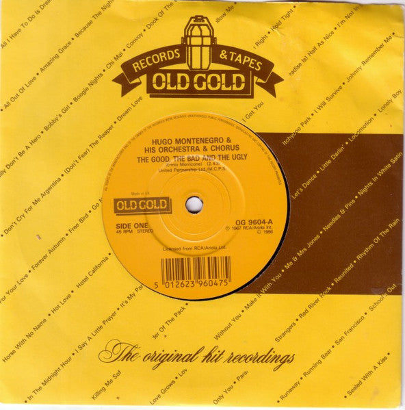 Hugo Montenegro, His Orchestra And Chorus : The Good, The Bad And The Ugly (7", Single)