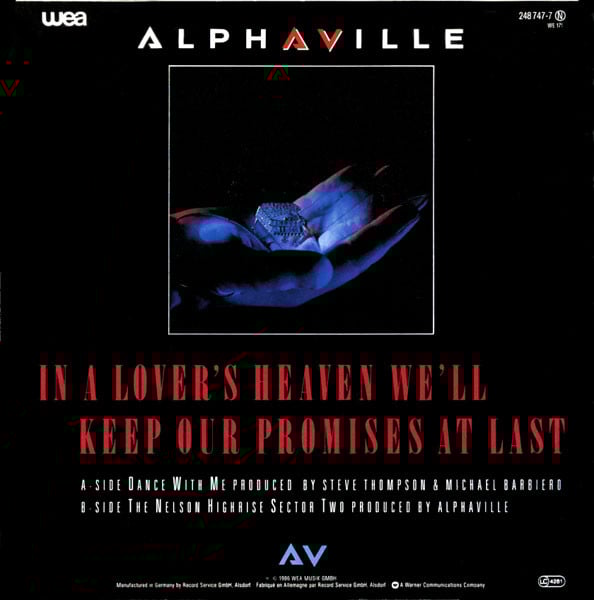Alphaville : Dance With Me  (7", Single)