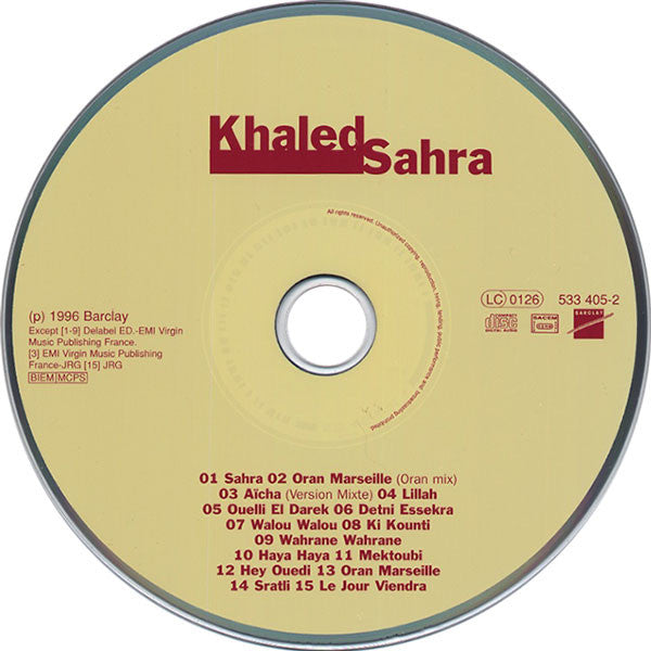 Khaled : Sahra (CD, Album)