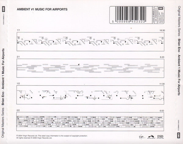 Brian Eno : Ambient 1 (Music For Airports) (CD, Album, RE, RM, GZ )