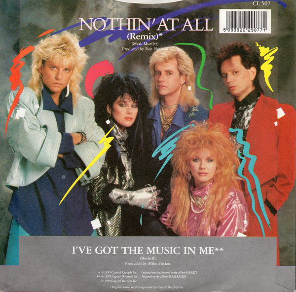 Heart : Nothin' At All (7", Single, RE, Bla)