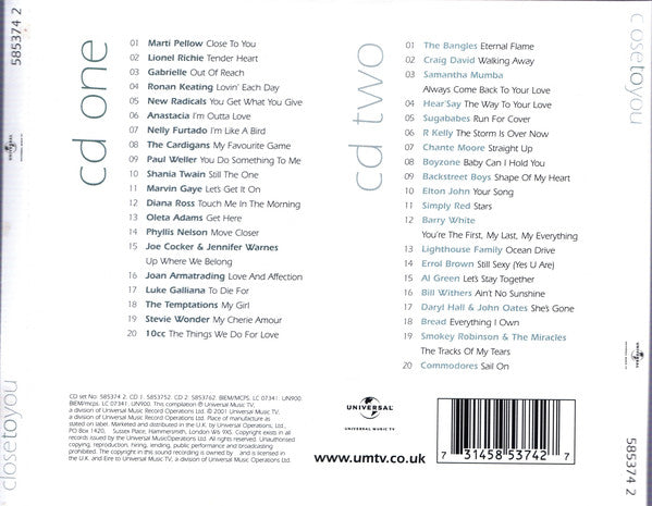 Various : Close To You (2xCD, Comp)