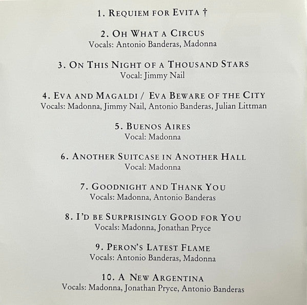 Various : Evita (Music From The Motion Picture) (CD, Album)