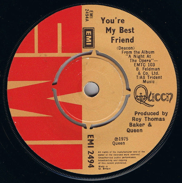 Queen : You're My Best Friend (7", Single)