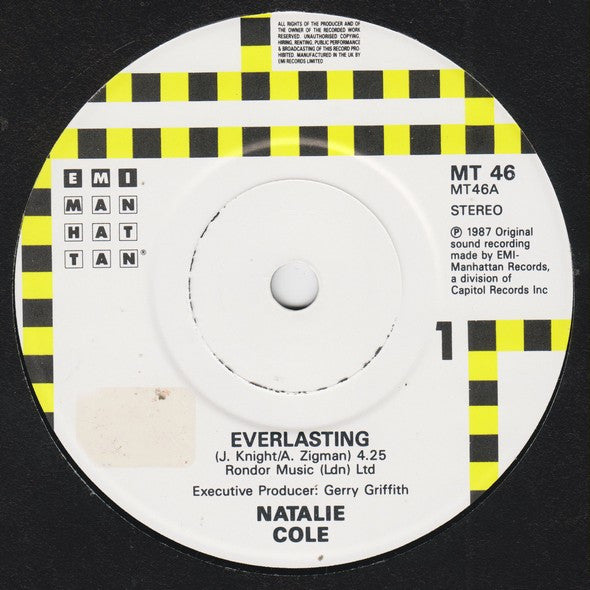 Natalie Cole : Everlasting (7", Single, Pap)