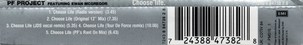 PF Project Featuring Ewan McGregor : Choose Life (CD, Single, EMI)