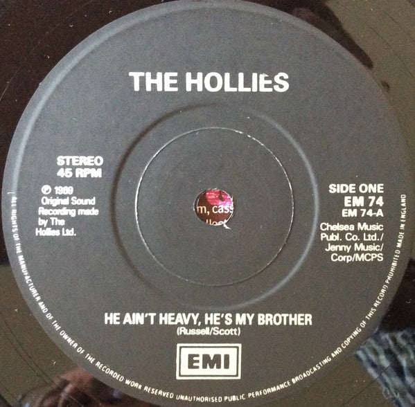 The Hollies : He Ain't Heavy, He's My Brother (7", Single, RE, Pap)