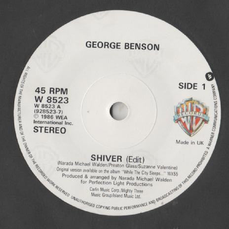 George Benson : Shiver (7", Single, Pap)