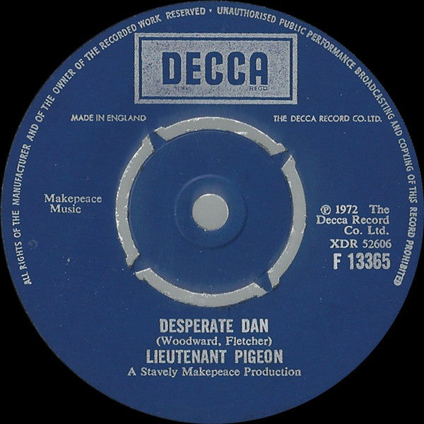 Lieutenant Pigeon : Desperate Dan (7", Single)