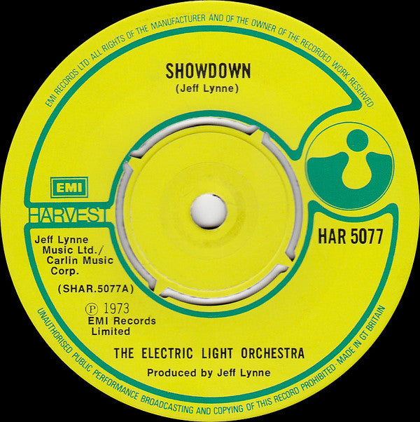 Electric Light Orchestra : Showdown (7", Single, 4 P)