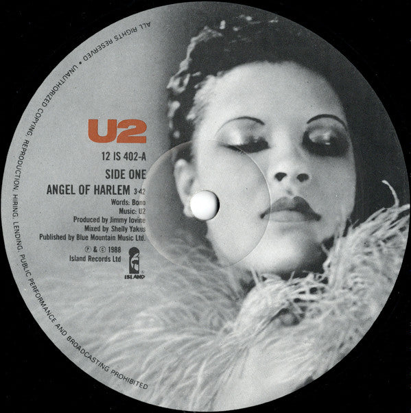 U2 : Angel Of Harlem (12", Single)