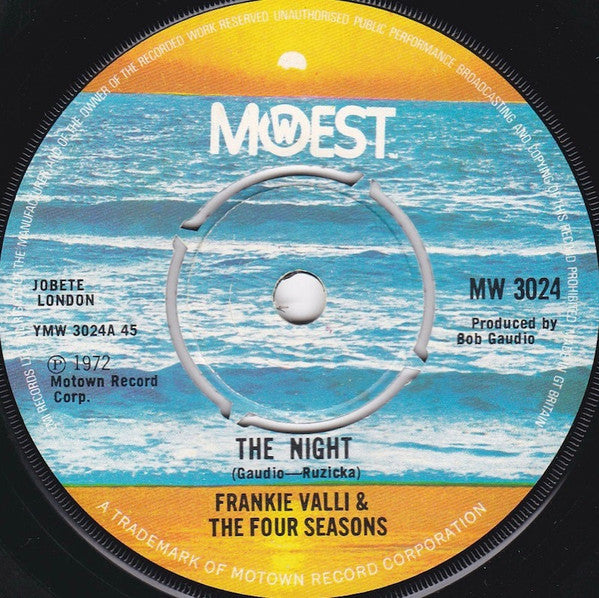 The Four Seasons : The Night (7", Single, RE, 4-P)