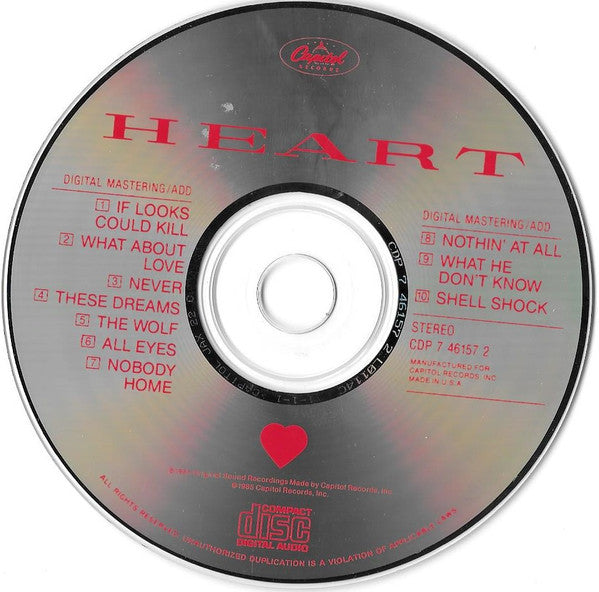 Heart : Heart (CD, Album)