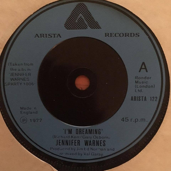 Jennifer Warnes : I'm Dreaming (7", Single)