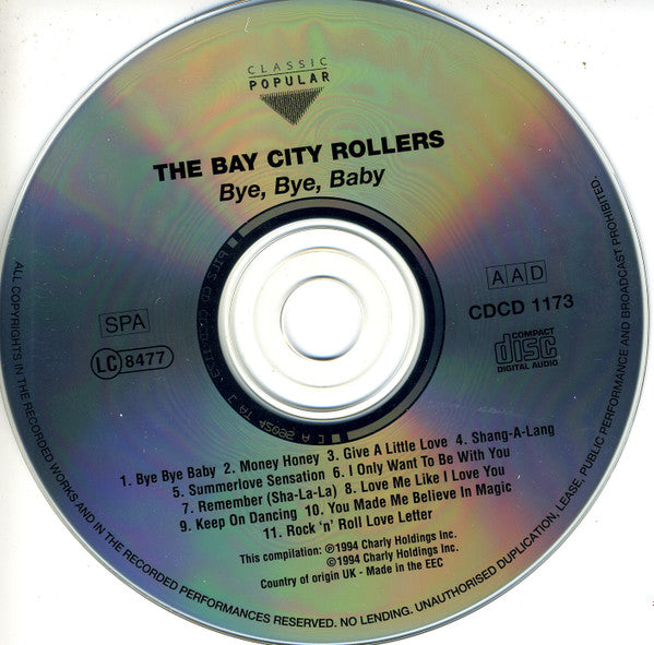 The Bay City Rollers* : Bye Bye Baby (CD, Comp, RE)