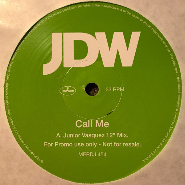 Jodie Wilson : Call Me (2x12", Promo)