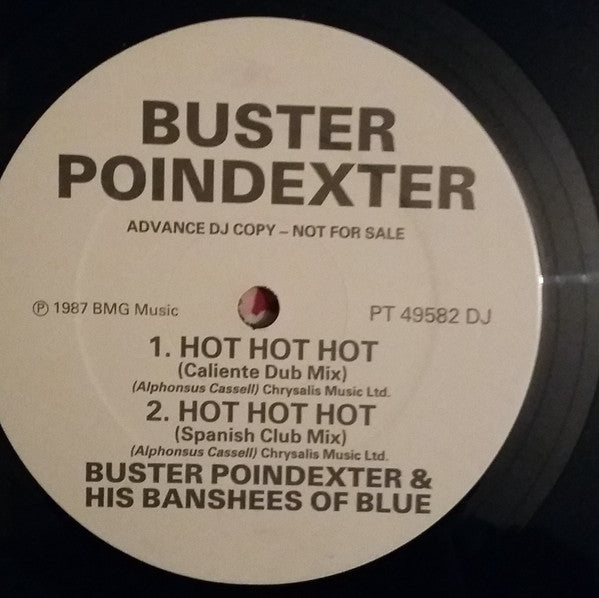 Buster Poindexter And His Banshees Of Blue : Hot Hot Hot (12", Promo)