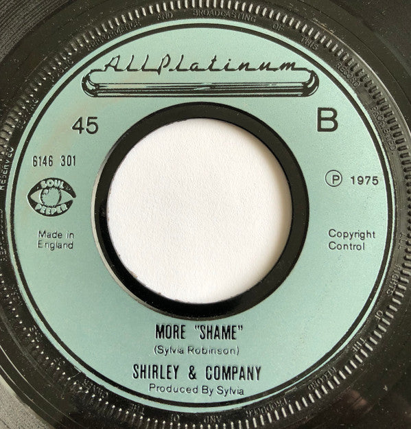 Shirley & Company : Shame, Shame, Shame (7", Single)