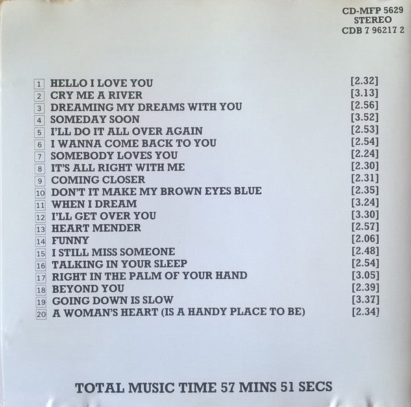 Crystal Gayle : Don't It Make My Brown Eyes Blue - 20 Love Songs (CD, Comp, RE)