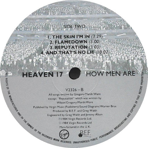 Heaven 17 : How Men Are (LP, Album)