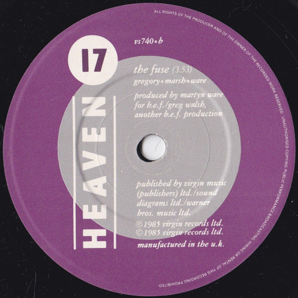 Heaven 17 : ..(And That's No Lie) (7", Single)