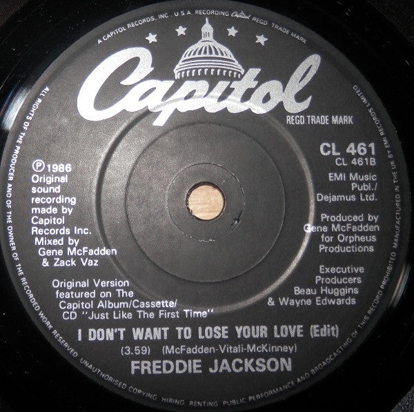 Freddie Jackson : Jam Tonight (7")