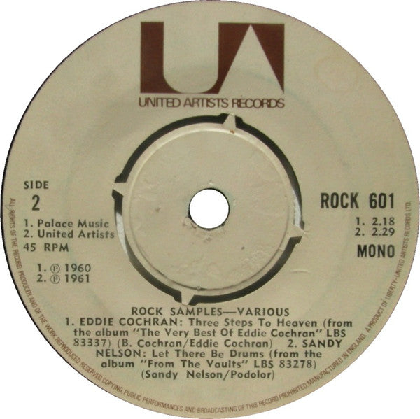 Various : Rock Samples (7", EP, Mono, Pus)