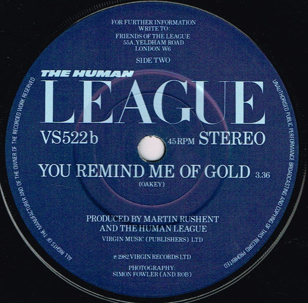 The Human League : Mirror Man (7", Single)