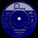 Oleta Adams : Circle Of One (7", Single, Blu)