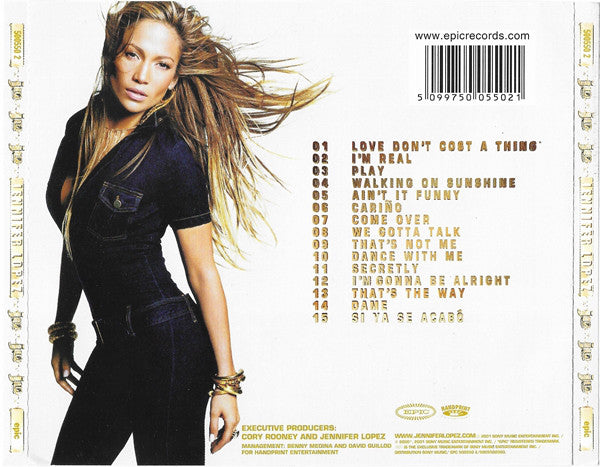 Jennifer Lopez : J.Lo (CD, Album)