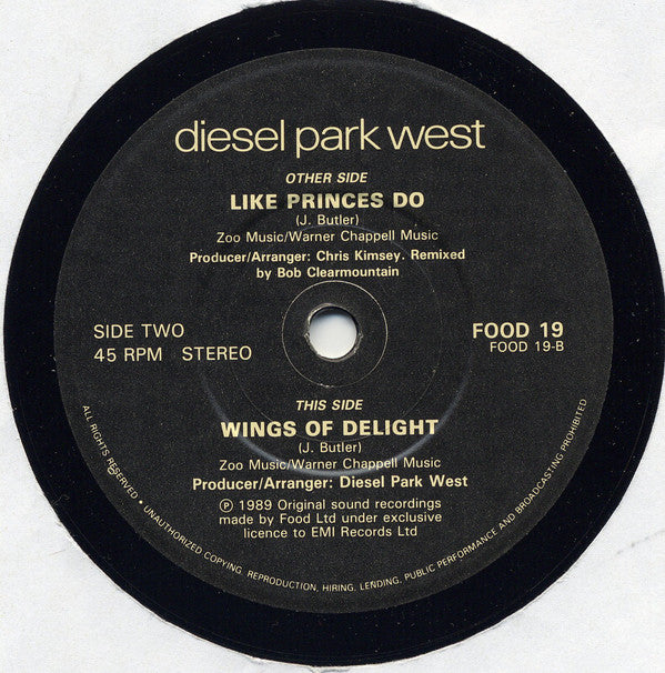 Diesel Park West : Like Princes Do (7", Single)