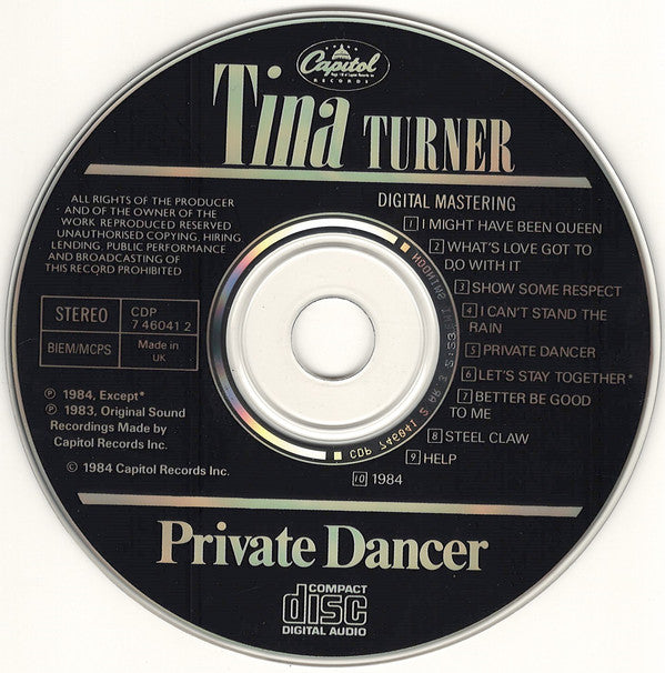 Tina Turner : Private Dancer (CD, Album, RE)