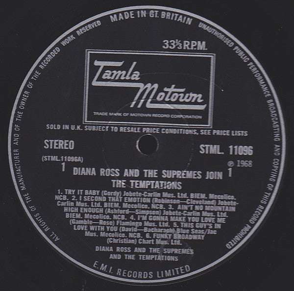 Diana Ross & The Supremes* Join The Temptations : Diana Ross & The Supremes Join The Temptations (LP, Album)