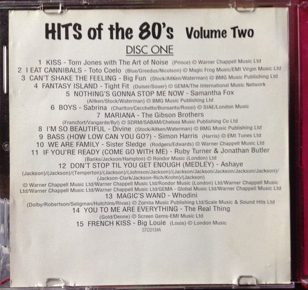Various : Hits Of The 80's - Volume Two (2xCD, Comp)