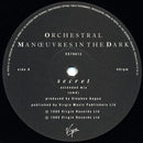 Orchestral Manœuvres In The Dark* : Secret (12", Single)