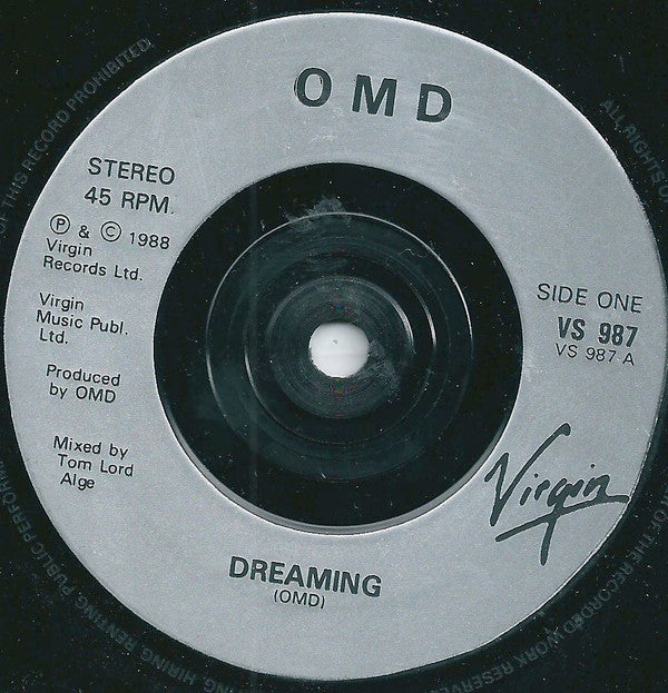 Orchestral Manoeuvres In The Dark : Dreaming (7", Single, Mat)