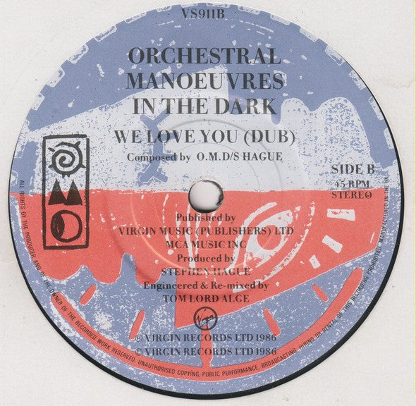 Orchestral Manoeuvres In The Dark : We Love You (7", Single)