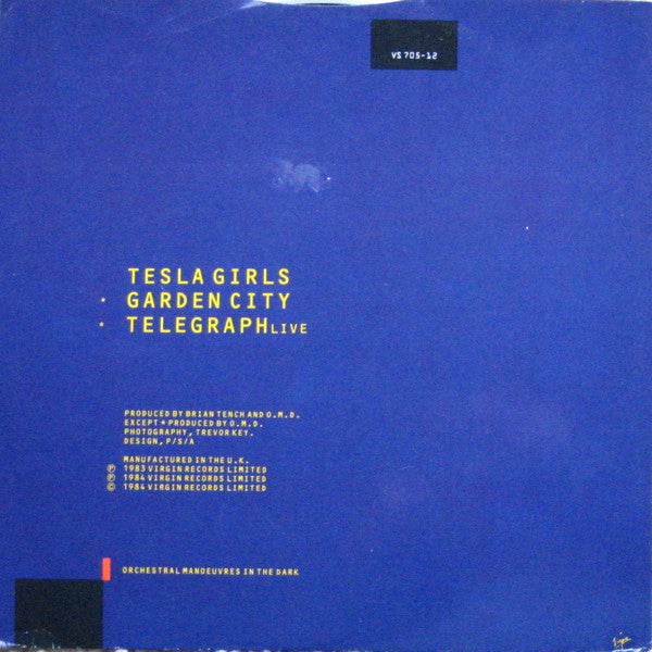 Orchestral Manoeuvres In The Dark : Tesla Girls (12", Single)