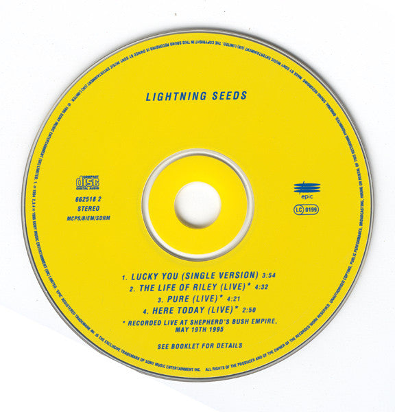 Lightning Seeds : Lucky You (CD, Single, RE)