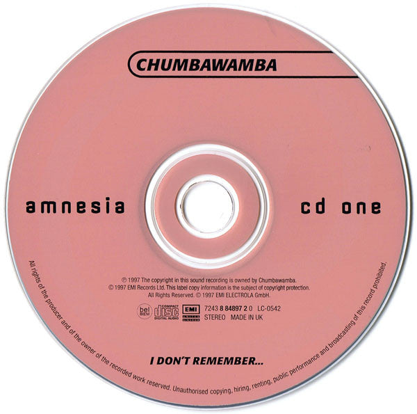 Chumbawamba : Amnesia (CD, Single, CD1)