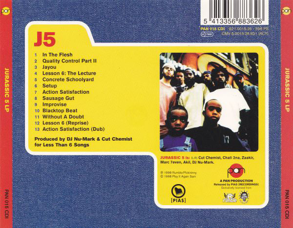 Jurassic 5 : Jurassic 5 (CD, Album, RE)