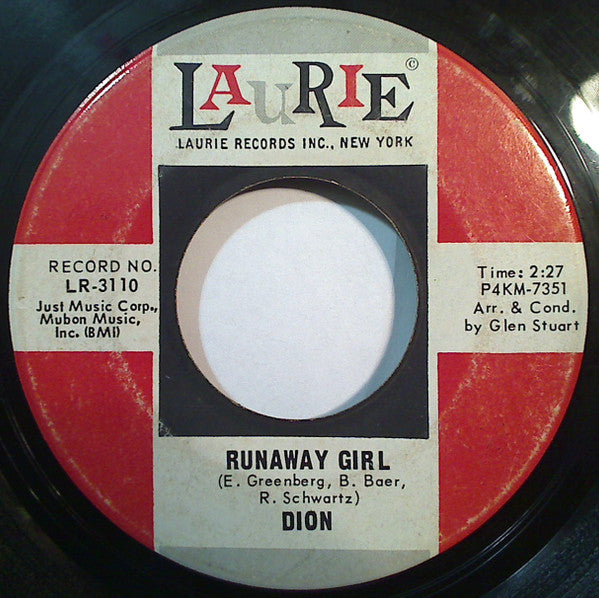 Dion (3) : Runaround Sue / Runaway Girl (7", Single)