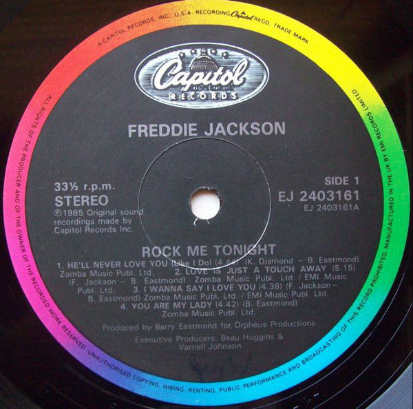 Freddie Jackson : Rock Me Tonight (LP, Album)