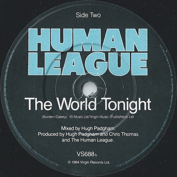 The Human League : Life On Your Own (7", Single, Glo)