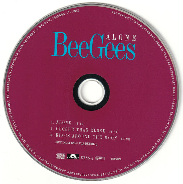 Bee Gees : Alone (CD, Single)