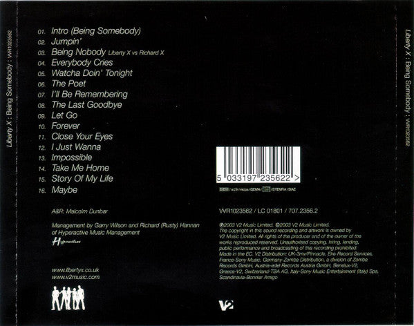 Liberty X : Being Somebody (CD, Album)