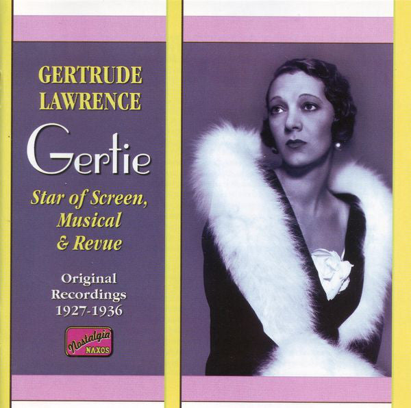 Gertrude Lawrence : Gertie - Original Recordings 1927 - 1936 (CD, Comp, Mono)