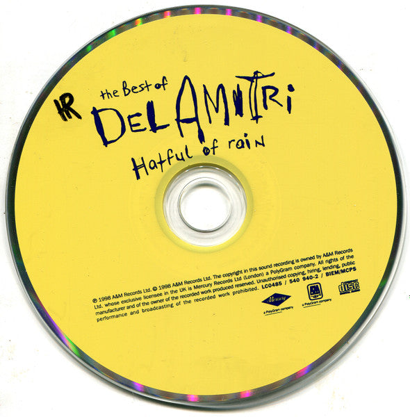Del Amitri : The Best Of Del Amitri. Hatful Of Rain (CD, Comp, RP)