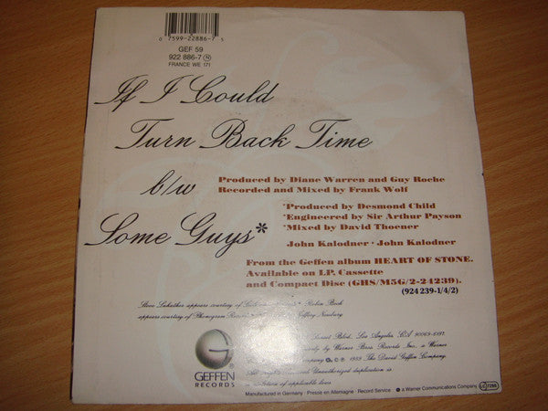 Cher : If I Could Turn Back Time (7", Single)