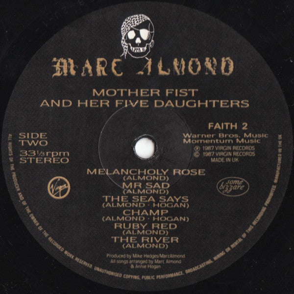 Marc Almond With The Willing Sinners : Mother Fist And Her Five Daughters (LP, Album, P/Mixed)